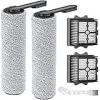 Brush Roller Replacement Parts for Floor ONE S5 Combo Cordless Wet Dry Vacuum Cleaner - 2 Pack Rollers + 2 Pack HEPA Filters {Brushes} (Warehouse)