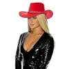 Forplay Womens Old Town Cowboy Costume Hat, Red, O/S {Costume Headwear} (Warehouse)