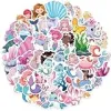 50pcs Mermaid Stickers for Girls, Ocean Princess for Laptop, Cups, Water Bottles, Gifts for Women & Men (Mermaid) {Decals} (Computers)