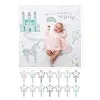 lulujo Baby Baby's First Year Milestone Blanket and Cards Set, Something Magical {Muslin Squares} (Warehouse)