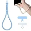 KIMAGIC Dopamine Summer Minimalist Wrist Strap Phone Lanyard, Adjustable Locking Design, Anti-Drop, Ultra-Light & Portable, Includes 2 Types of Phone Tabs (Clear & Matching Nylon) - Sky Blue {Lanyards & Wrist Straps} (Mobile)