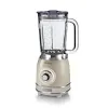 Ariete Vintage 583 Glass Blender, Multifunctional Blender with 4 Blenders, 4 Speeds + Pulse, Ice Crusher Function, 1.5 Litre Capacity, 1000W, Beige {Heating} (Kitchen Appliances)