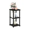 Furinno Turn-N-Tube Just 3-Tier End Table, Espresso/Black {End Tables} (Furniture)