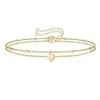 Gold Initial L for Women Girls Dainty Layered Letter Bracelet {Bracelets} (Jewellery)