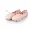 Pink Canvas Ballet Slippers Slippers Yoga Shoe 22 15cms Inner Standard Flats T01 {Dance Shoes} (Shoes)
