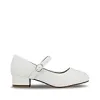Grosby Girl's Ramona Shoe, White Shimmer, 4.5 US Little Kid {Heels} (Shoes)