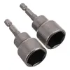 Kisangel 2Pcs 19mm Magnetic Wing Nut Driver Set, 65mm Length 1/4" Hex Shank Power Drill Socket Adapter, Extension Tool for Hurricane Shutters & Trailer Jacks {Hand Tools} (Power Tools)