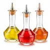 Restaurantware 4 oz Silver Glass Modern Style Bottle Set {Bitters} (Booze)