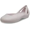 Crocs Women's Kadee Flat, Barely Pink, US W6 {Ballet Flats} (Shoes)
