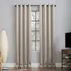 Sun Zero Nordic 2-Pack Theater Grade Extreme 100% Blackout Grommet Curtain Panel Pair, 52" x 84", Stone {Panels} (Warehouse)