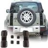 YIWANG ABS Black Car Exterior Taillight Protection Cover Accessories for Land Rover Defender 90 110 2020-2022 (Style A+) {Lighting Assemblies & Components} (Warehouse)