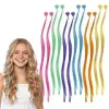 24PCS Colored for Girls Colorful Hair Accessories - for Girls Clip in Rainbow Hair Clips Extension for Girl Ponytails Accessories,Suitable For girl 18+age {Hair Extensions} (Hair Care)