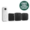 Blink Outdoor 4 (2pk System) + FREE Blink Video Doorbell (White) - Wireless HD Smart Security Bundle - Two-Year Battery Life - DIY Install - Two-Way Talk - Motion Detection - Sync Module 2 Included {Video Doorbells} (Amazon Devices)